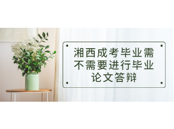 湘西成人高考 成考論文答辯