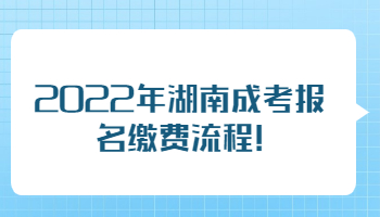 湖南成考報名